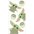 White-Green - Front - Star Wars Baby Yoda Cotton Beach Towel