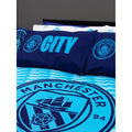 White-Blue - Close up - Manchester City FC Crest Duvet Cover Set