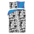 Black-White-Blue - Front - Fortnite Cotton Comic Duvet Cover Set