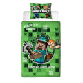 Multicoloured - Front - Minecraft Block Check Duvet Cover Set