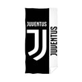 Black-White - Front - Juventus FC Badge Cotton Beach Towel