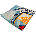 Blue-White - Back - Manchester City FC Crest Cotton Beach Towel