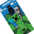 Multicoloured - Side - Minecraft Survival Cotton Beach Towel