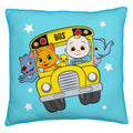 Blue-Yellow-White - Front - Cocomelon Friends Square Filled Cushion