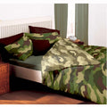 Khaki Green - Back - Bedding & Beyond Camo Duvet Cover Set