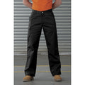 Black - Back - Russell Work Wear Heavy Duty Trousers - Pants(Regular)