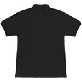 Black - Back - SG Mens Ring-Spun Cotton Short Sleeve Polo Shirt