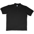 Black - Front - SG Mens Ring-Spun Cotton Short Sleeve Polo Shirt
