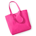 Fuchsia - Front - Westford Mill Organic Cotton Shopper Bag - 16 Litres