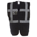 Black - Back - Yoko Hi-Vis Premium Executive-Manager Waistcoat - Jacket