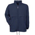 Navy Blue - Front - B&C Mens Air Lightweight Windproof, Showerproof & Water Repellent Jacket