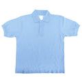 White - Back - B&C Kids-Childrens Unisex Safran Polo Shirt