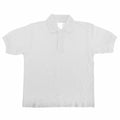 Pixel Lime - Front - B&C Kids-Childrens Unisex Safran Polo Shirt