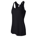 Black - Side - Bella Ladies-Womens Flowy Racerback Tank Top