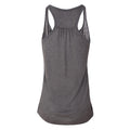 Dark Heather - Back - Bella Ladies-Womens Flowy Racerback Tank Top