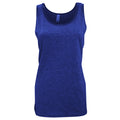 Heather Navy Blue - Front - Canvas Adults Unisex Jersey Sleeveless Tank Top