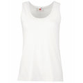 White - Front - Fruit Of The Loom Womens-Ladies Valueweight Lady Fit Tank Top