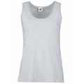 Heather Grey - Front - Fruit Of The Loom Womens-Ladies Valueweight Lady Fit Tank Top