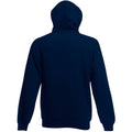 Deep Navy - Back - Fruit Of The Loom Mens Hooded Sweatshirt