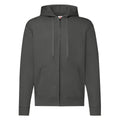 Light Graphite - Front - Fruit Of The Loom Mens Hooded Sweatshirt