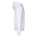 White - Side - Fruit Of The Loom Mens Hooded Sweatshirt