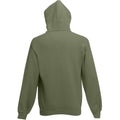 Classic Olive - Back - Fruit Of The Loom Mens Hooded Sweatshirt