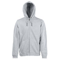 Heather Grey - Front - Fruit Of The Loom Mens Hooded Sweatshirt