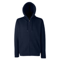 Deep Navy - Front - Fruit Of The Loom Mens Hooded Sweatshirt