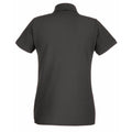 Light Graphite - Back - Fruit of the Loom Womens-Ladies Premium Fitted Short-Sleeved Polo Shirt