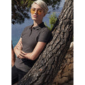 Light Graphite - Side - Fruit of the Loom Womens-Ladies Premium Fitted Short-Sleeved Polo Shirt