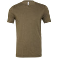 Olive Triblend - Front - Canvas Mens Triblend Crew Neck Plain Short Sleeve T-Shirt