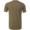 Olive Triblend - Back - Canvas Mens Triblend Crew Neck Plain Short Sleeve T-Shirt