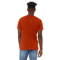 Brick Triblend - Back - Canvas Mens Triblend Crew Neck Plain Short Sleeve T-Shirt