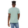 Dusty Blue Triblend - Back - Canvas Mens Triblend Crew Neck Plain Short Sleeve T-Shirt