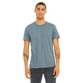 Denim Triblend - Back - Canvas Mens Triblend Crew Neck Plain Short Sleeve T-Shirt