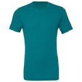 Teal Triblend - Front - Canvas Mens Triblend Crew Neck Plain Short Sleeve T-Shirt