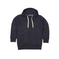 Dark Navy - Front - Mantis Womens-Ladies Superstar Zip Hooded Sweatshirt - Hoodie