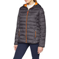 Grey-Orange - Front - Result Urban Mens Snowbird Hooded Jacket