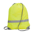 Hi-Vis Yellow - Front - Shugon Stafford Drawstring Hi-Vis Tote Bag (13 Litres)