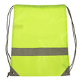 Hi-Vis Yellow - Back - Shugon Stafford Drawstring Hi-Vis Tote Bag (13 Litres)