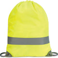 Hi-Vis Yellow - Side - Shugon Stafford Drawstring Hi-Vis Tote Bag (13 Litres)