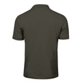 Powder Grey - Back - Tee Jays Mens Luxury Stretch Short Sleeve Polo Shirt