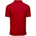 Red - Back - Tee Jays Mens Luxury Stretch Short Sleeve Polo Shirt