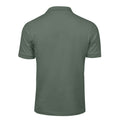 Leaf Green - Back - Tee Jays Mens Luxury Stretch Short Sleeve Polo Shirt