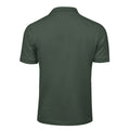 Deep Green - Back - Tee Jays Mens Luxury Stretch Short Sleeve Polo Shirt