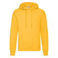 White - Side - Fruit Of The Loom Mens Hooded Sweatshirt - Hoodie