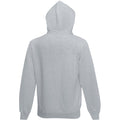 Heather Grey - Back - Fruit Of The Loom Mens Hooded Sweatshirt - Hoodie