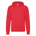 Red - Side - Fruit Of The Loom Mens Hooded Sweatshirt - Hoodie