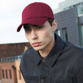 Burgundy - Back - Beechfield Unisex Authentic 6 Panel Baseball Cap