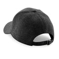 Heather Graphite - Back - Beechfield Unisex Jersey Athleisure Baseball Cap